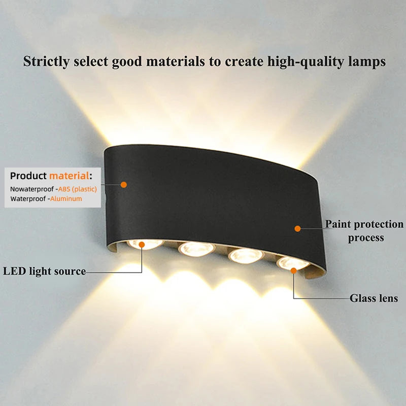 ✨ Modern LED Wall Sconce – Elegant Up & Down Ambient Light for Home Decor