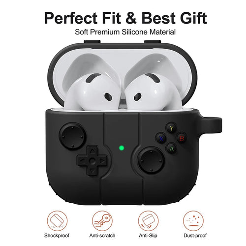 3D Gamepad AirPods Case | Shockproof Silicone Protective Cover