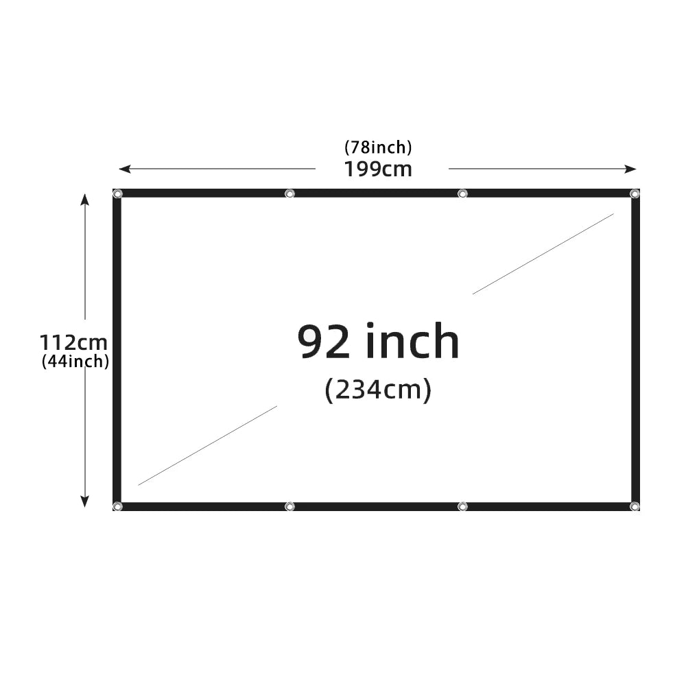 Ultra HD Foldable Projector Screen – Stadium Edition ⚽📽️🔥
