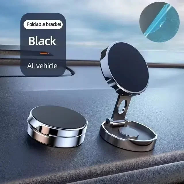 720° Magnetic Car Phone Holder │ Foldable Universal Dashboard Mount │ Strong Magnetic Stand