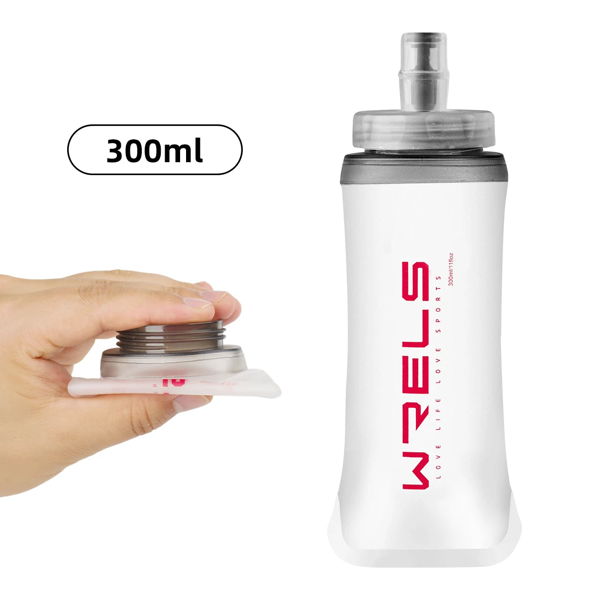 Foldable Soft Flask Water Bottle | 500ml Running Hydration