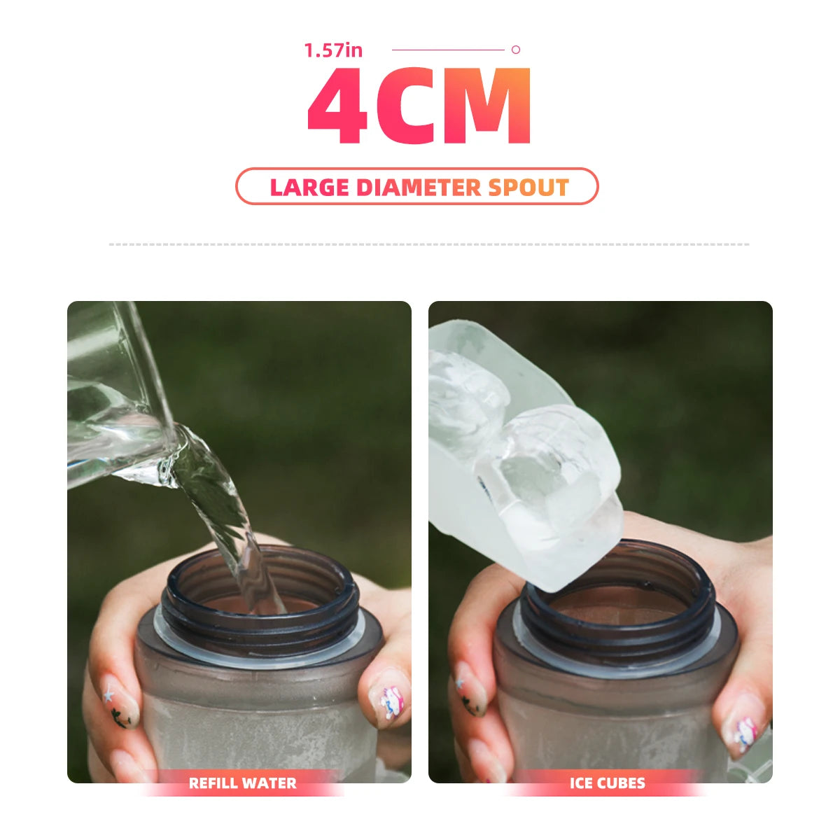 Foldable Soft Flask Water Bottle | 500ml Running Hydration