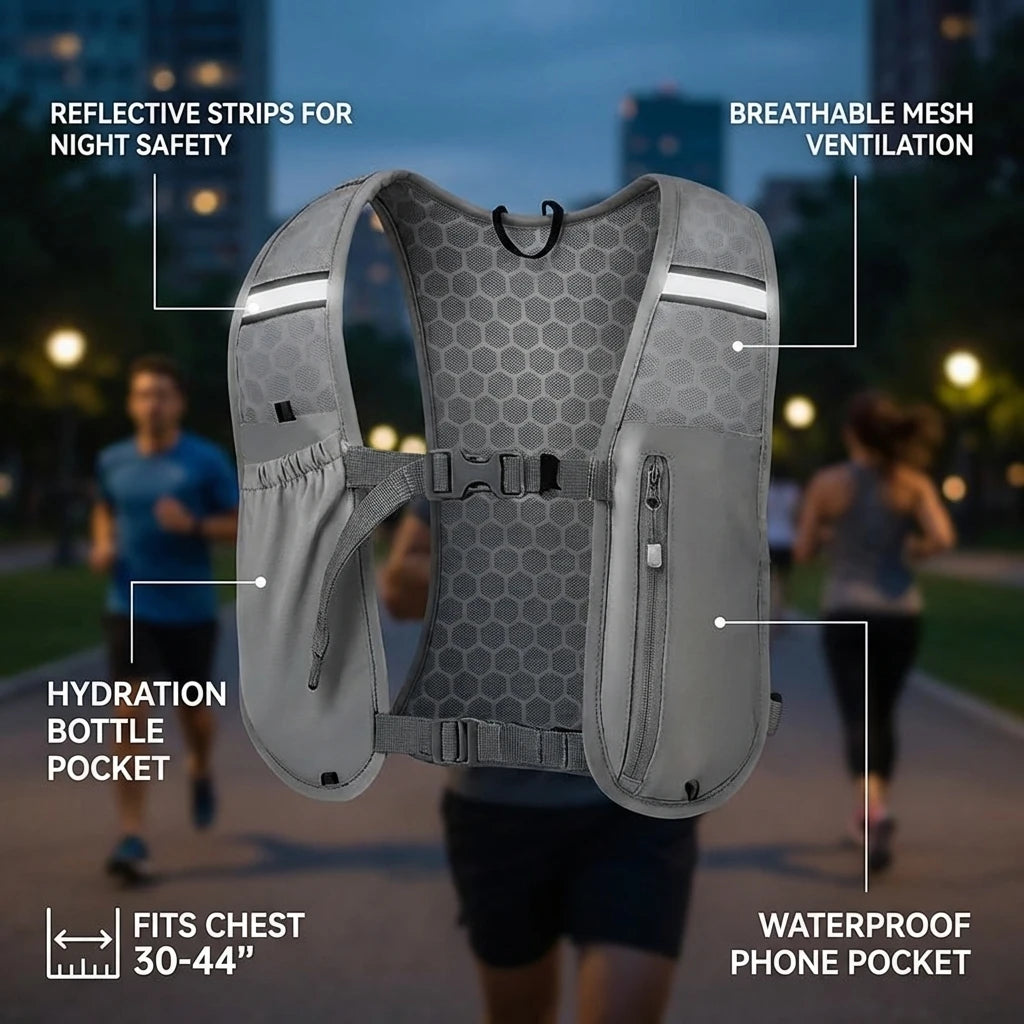 Running Hydration Vest | Lightweight Water Storage Pack