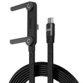 كابل شحن سريع قابل للطي بقوة 240 واط │ حامل هاتف قابل للتعديل │ شاحن USB PD سريع