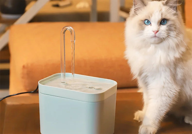 نافورة ماء ذكية أوتوماتيكية للحيوانات الأليفة - موزع مياه هادئ للغاية للقطط والكلاب 🐾💧