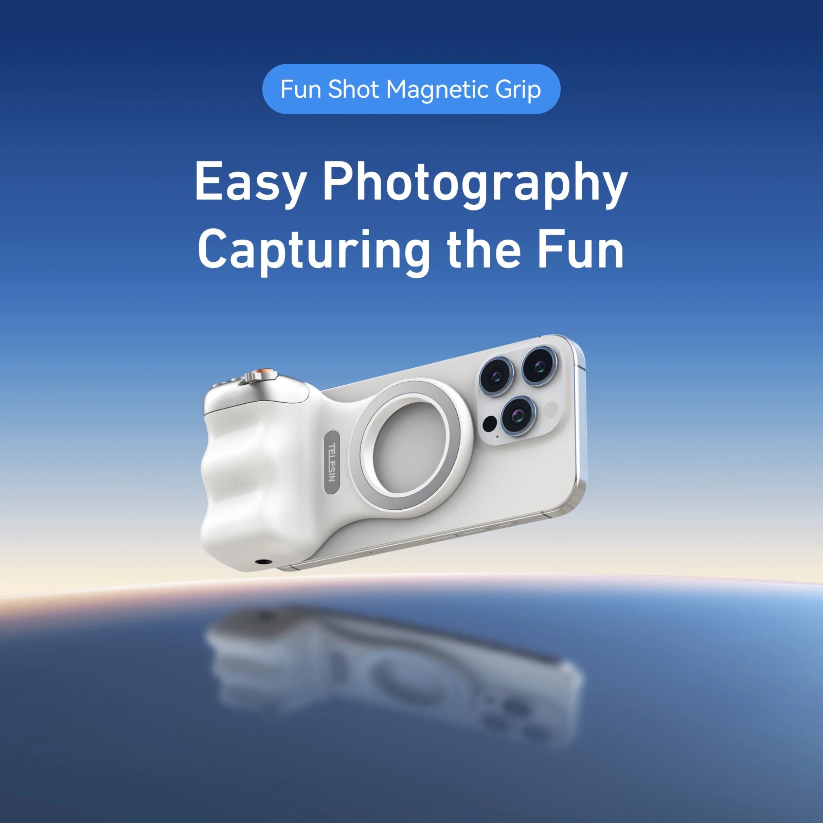 TELESIN Magnetic Camera Grip │ Bluetooth Shooting Handle │ Creator Phone Grip
