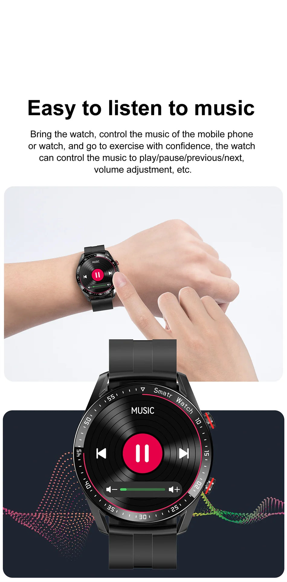 HW20 Smart Watch | Bluetooth Calling | ECG + PPG Health Monitor | IP67 Waterproof | Fitness Tracker