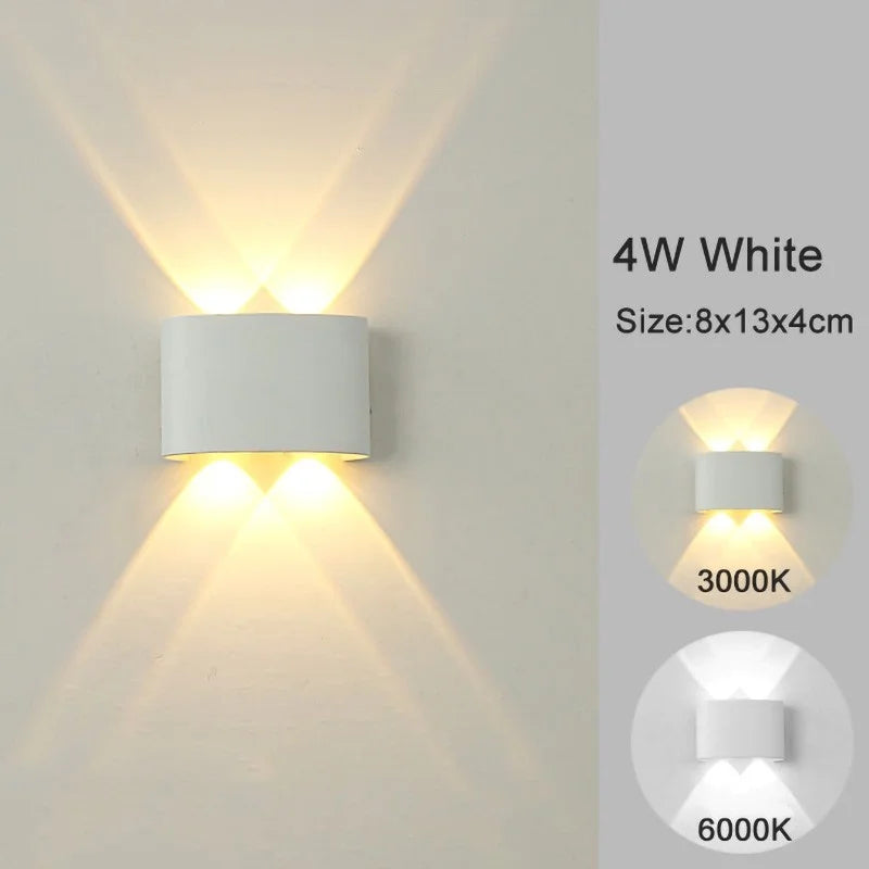✨ مصباح جداري LED عصري - إضاءة محيطية أنيقة صاعدة ونازلة لتزيين المنزل