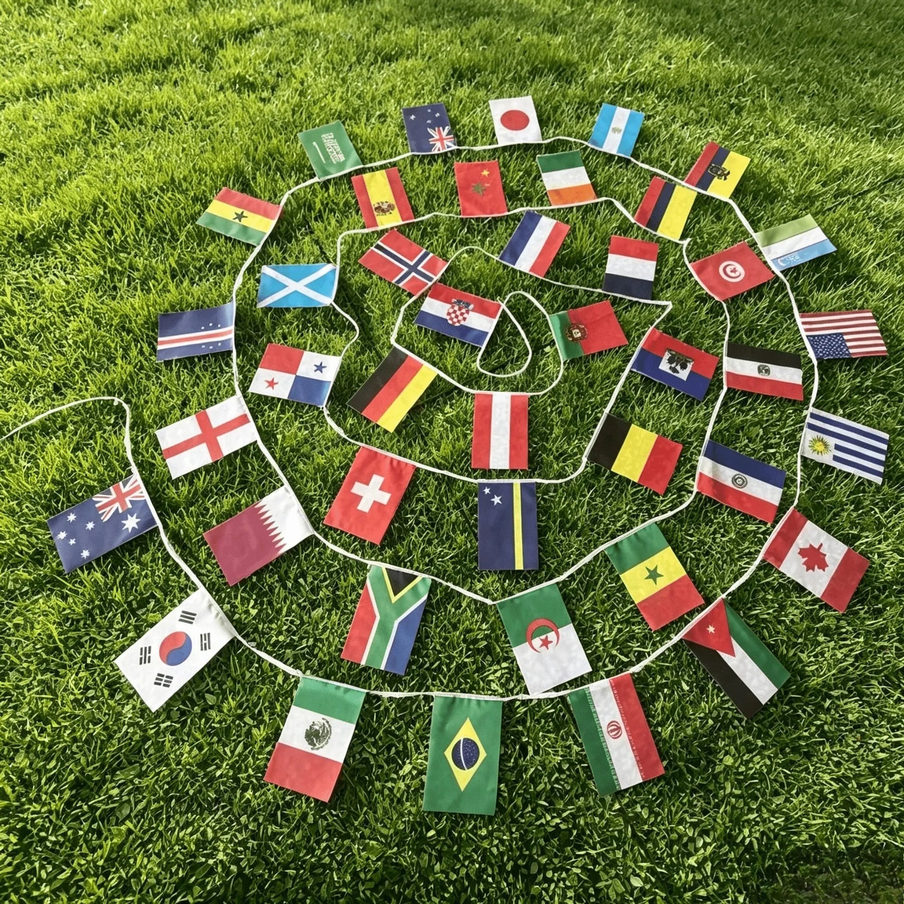 48 Country Football Flag Set – World Cup Party Decoration Pack
