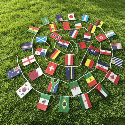 48 Country Football Flag Set – World Cup Party Decoration Pack