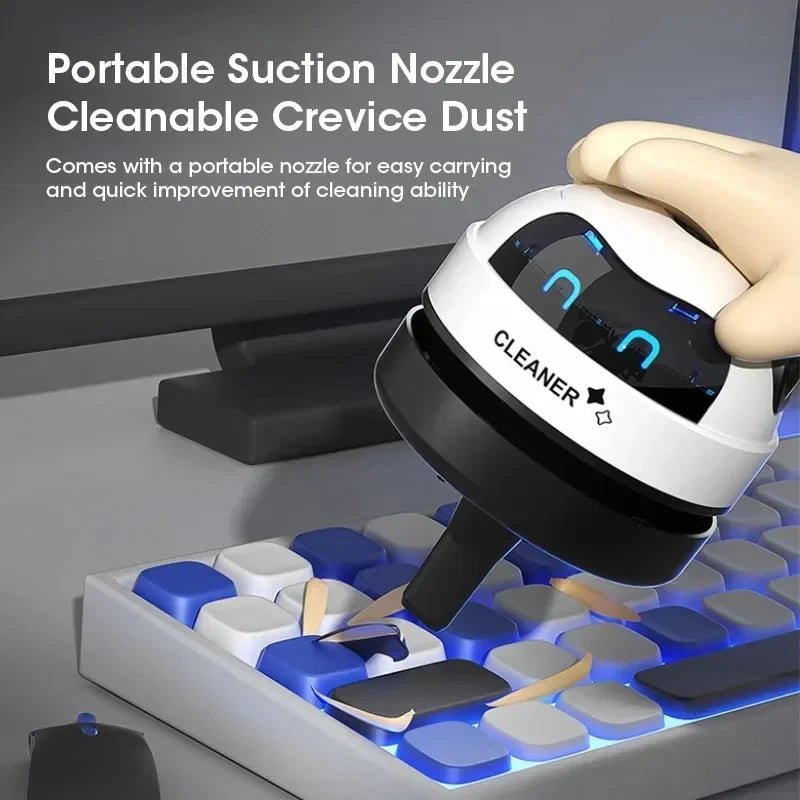 Mini Desk Vacuum – Portable USB Cleaner for Keyboard, Office & Car