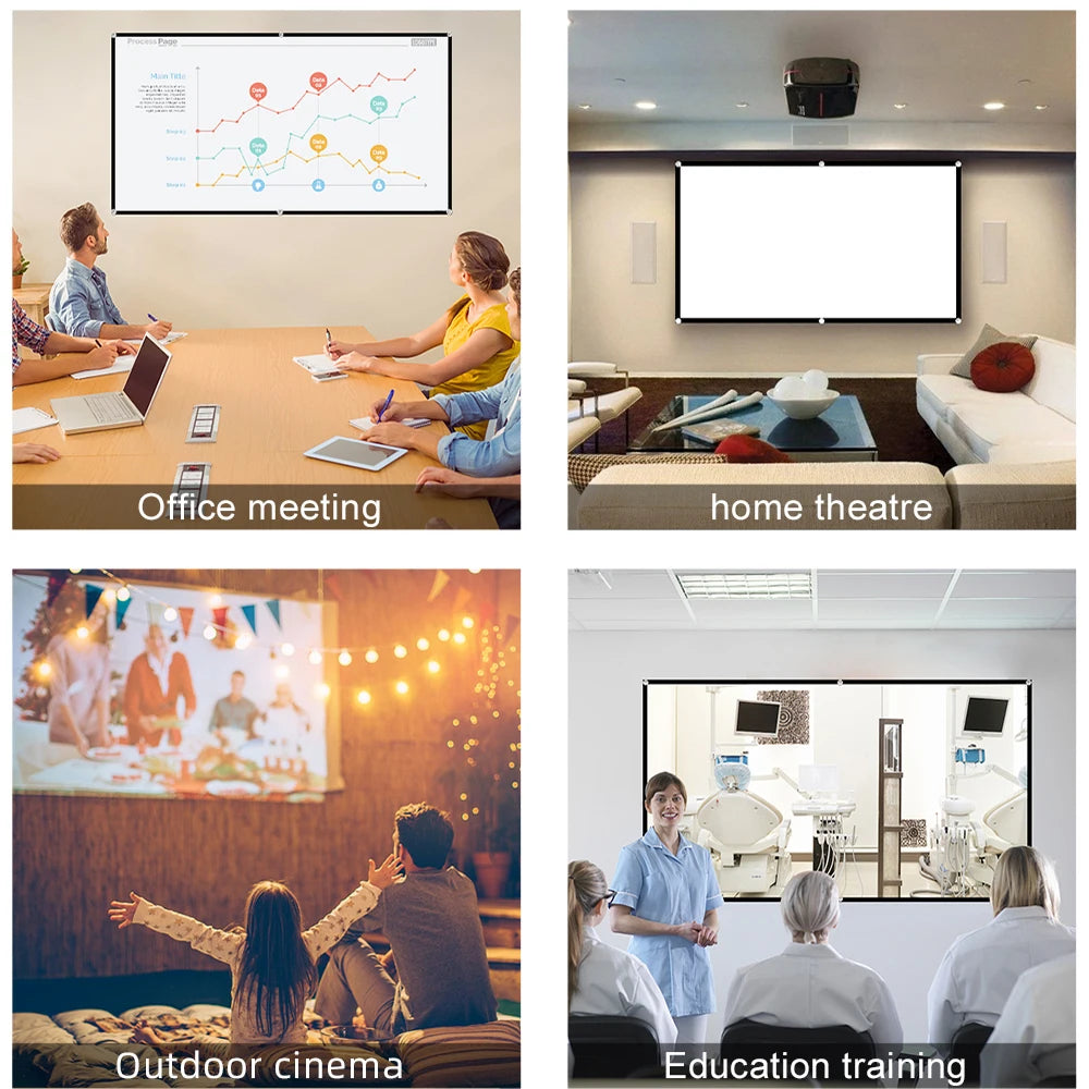 Ultra HD Foldable Projector Screen – Stadium Edition ⚽📽️🔥