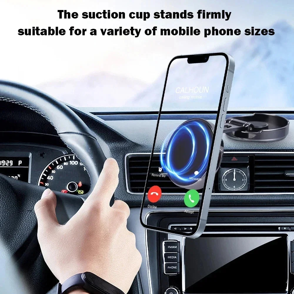 720° Magnetic Car Phone Holder │ Foldable Universal Dashboard Mount │ Strong Magnetic Stand