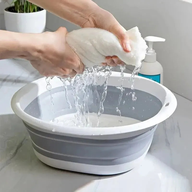Foldable Wash Basin │ Portable Laundry Tub │ Space Saving Collapsible Sink