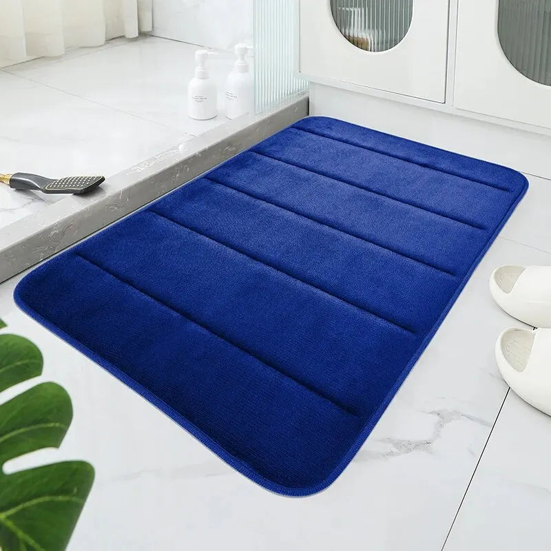 Quick Dry Bathroom Mat │ Soft Anti-Skid Bath Rug │ Modern Absorbent Floor Mat