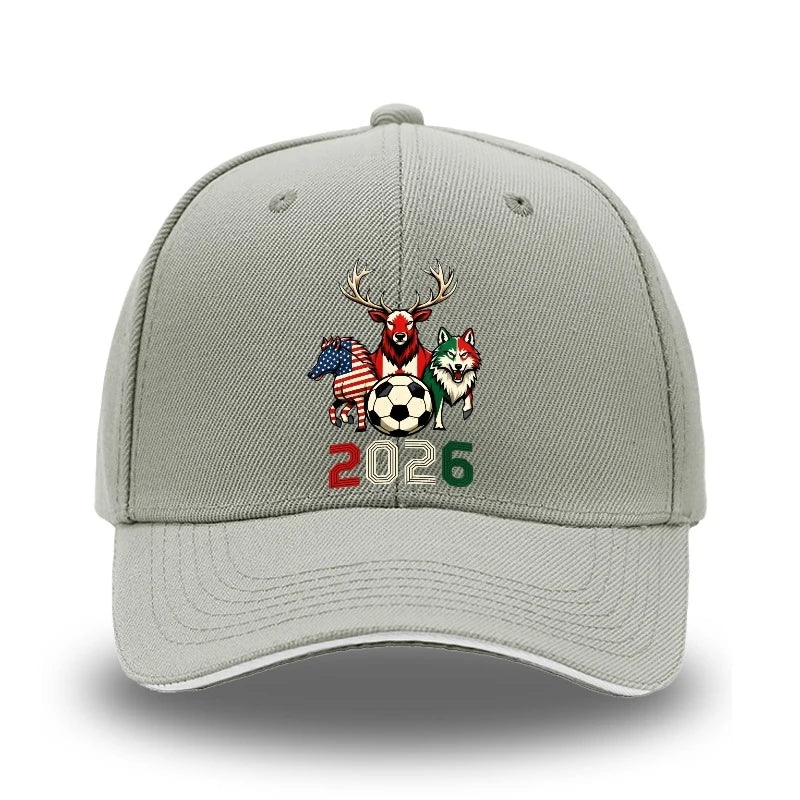 2026 World Cup Soccer Fan Cap – USA CAN MEX Edition