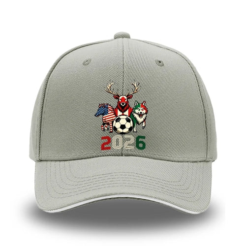 2026 World Cup Soccer Fan Cap – USA CAN MEX Edition