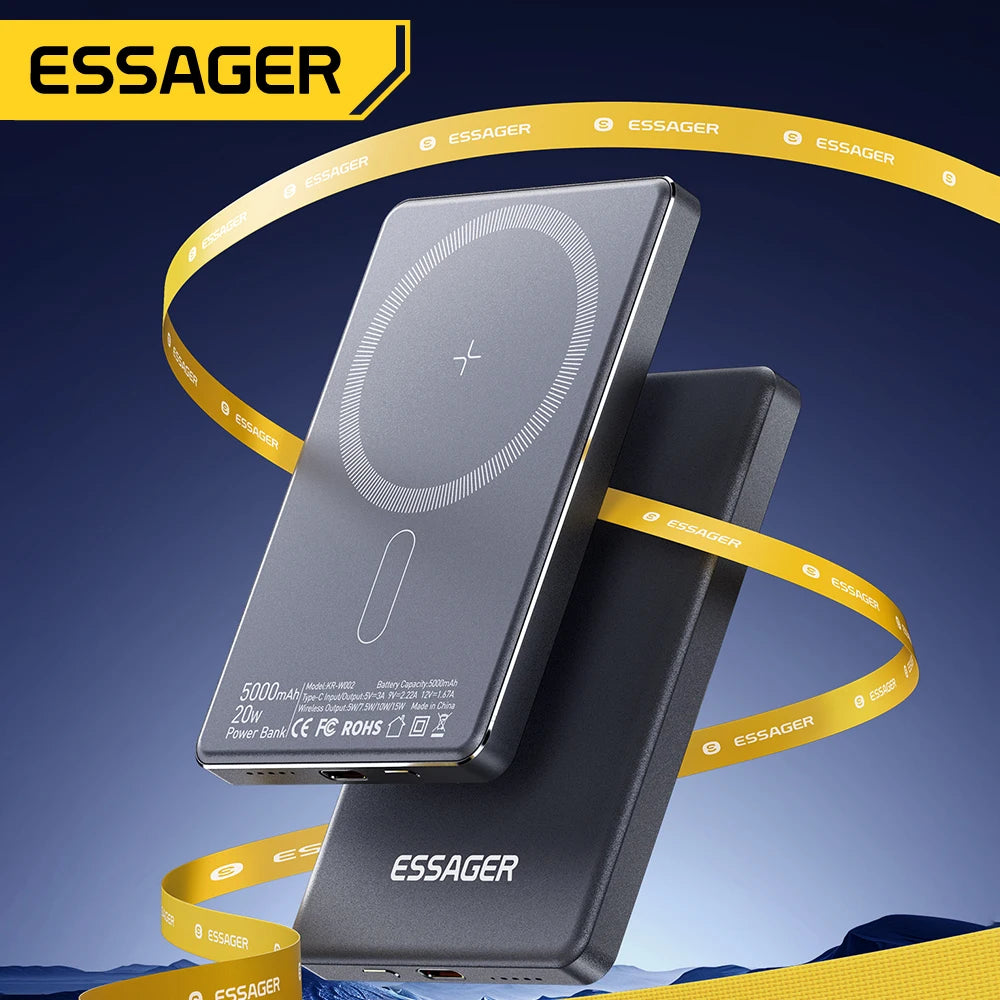 Essager Magnetic Wireless Power Bank | 5000mAh 20W Fast Charger