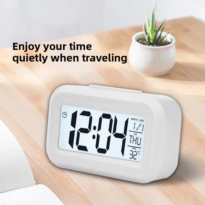 Smart LED Alarm Clock – Modern Digital Desk & Bedroom Display ⏰✨