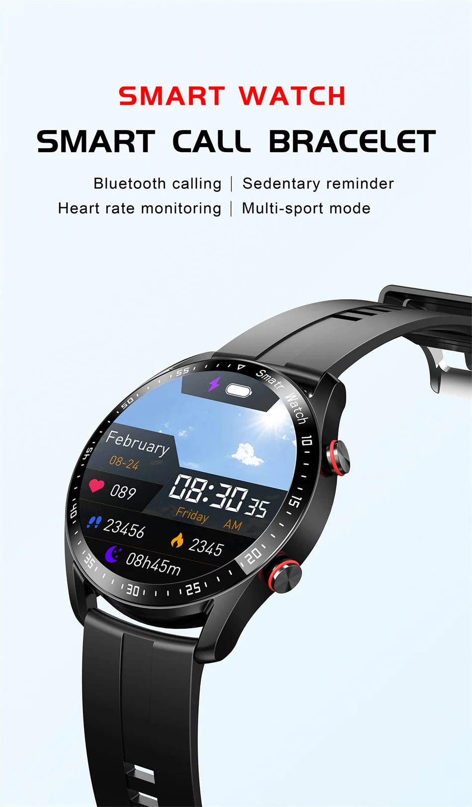 HW20 Smart Watch | Bluetooth Calling | ECG + PPG Health Monitor | IP67 Waterproof | Fitness Tracker
