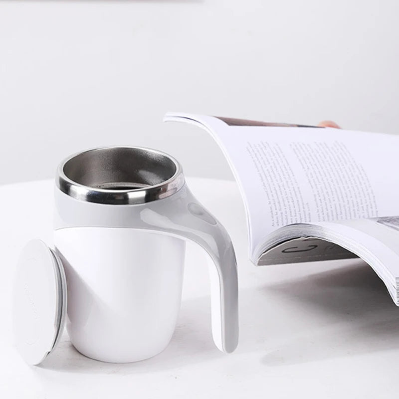 Self-Mixing Smart Mug – Rechargeable Electric Coffee & Protein Cup ☕⚡