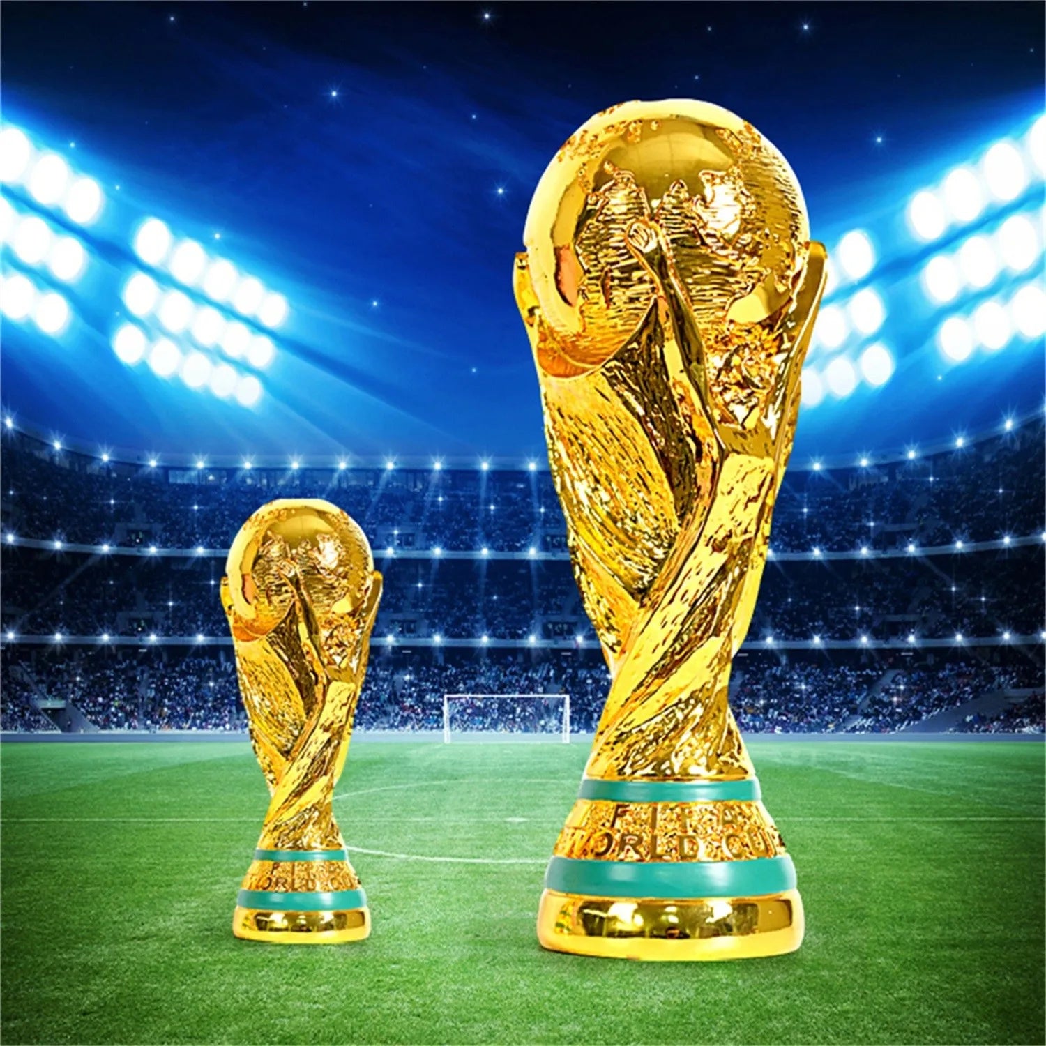 Golden Football Champion Trophy – Premium Soccer Fan Decoration
