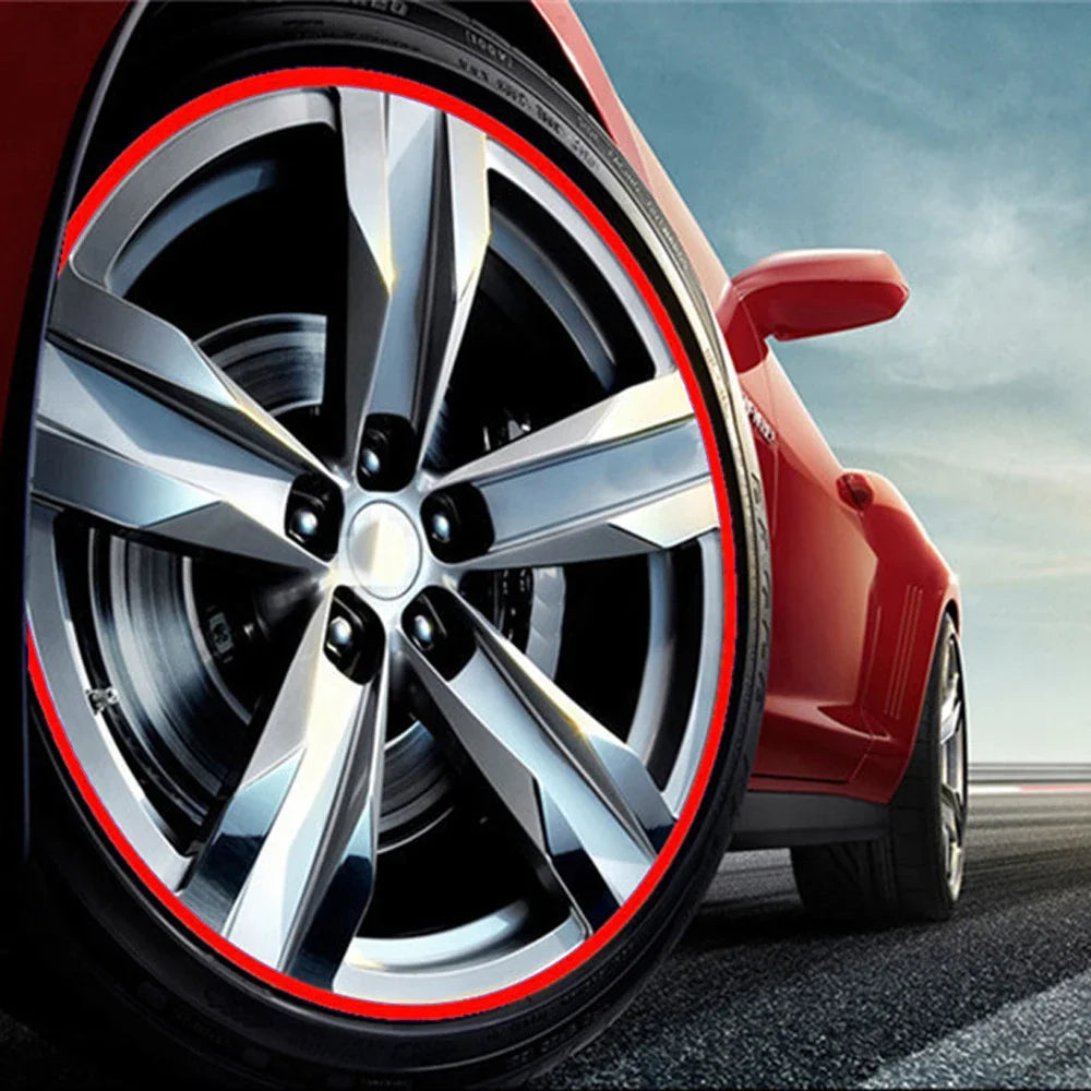 Reflective Rim Stripe Stickers │ Racing Wheel Decals │ Universal Tire Rim Tape